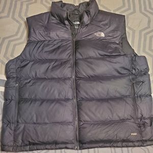 Mens Black North Face Nuptse vest